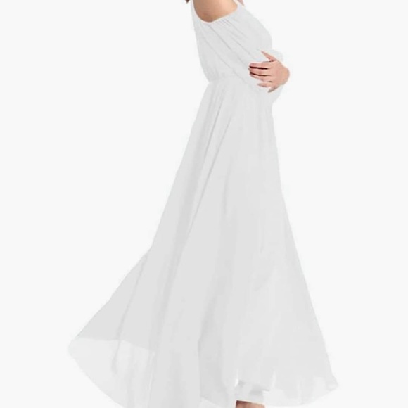 Afibi Off Shoulder Long Maxi Dress, Size M NEW - Picture 10 of 10